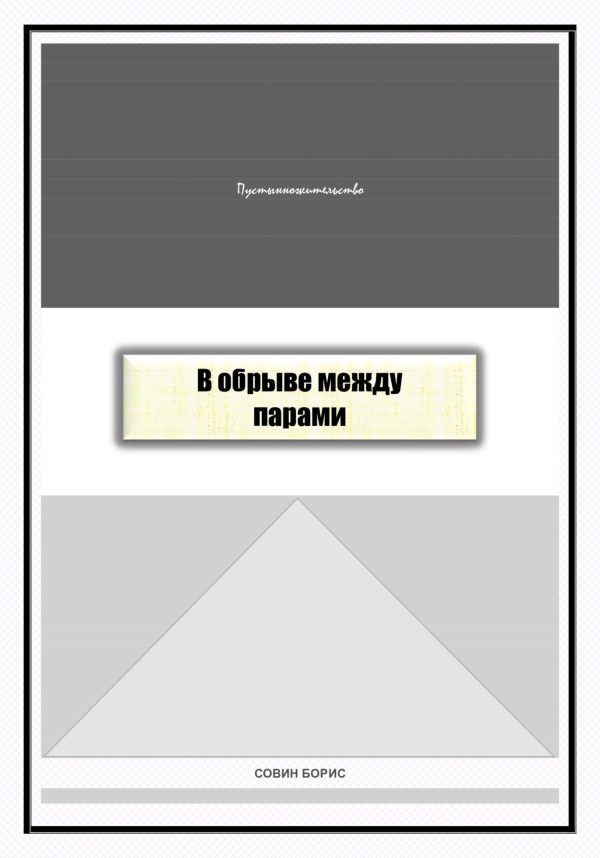 Обложка книги «В обрыве между парами»