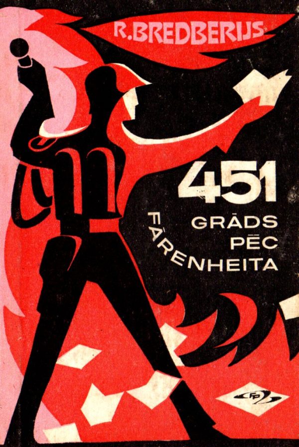 Обложка книги «451 grāds pēc Fārenheita»