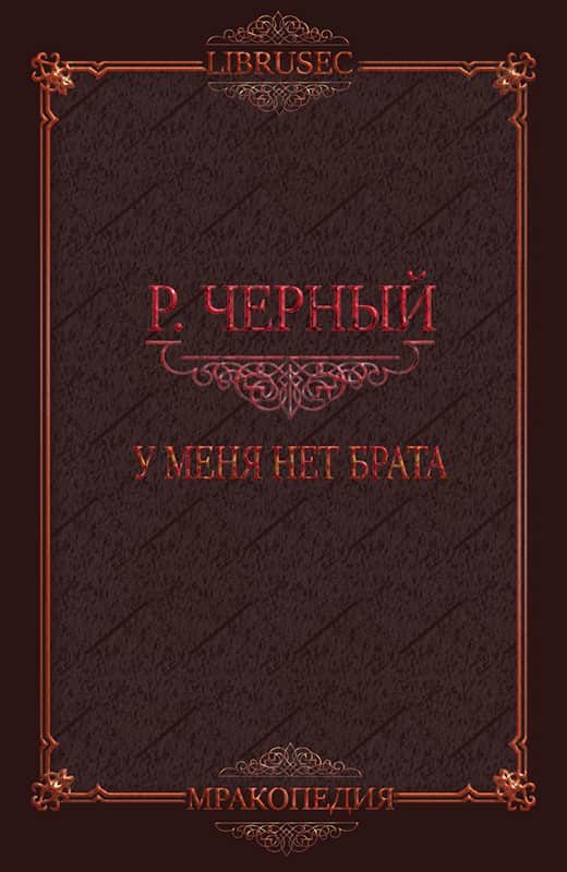 Обложка книги «У меня нет брата»