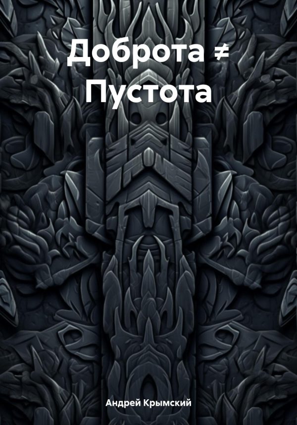 Обложка книги «Доброта ≠ Пустота»