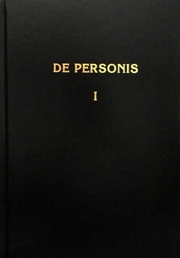 Обложка книги «De Personae / О Личностях. Том I»