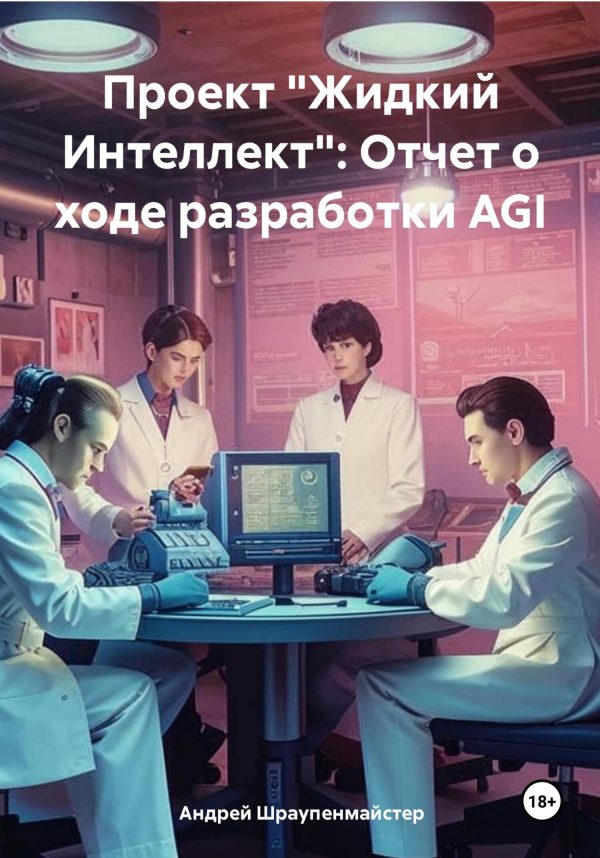 Обложка книги «Проект «Жидкий Интеллект»: Отчет о ходе разработки AGI»