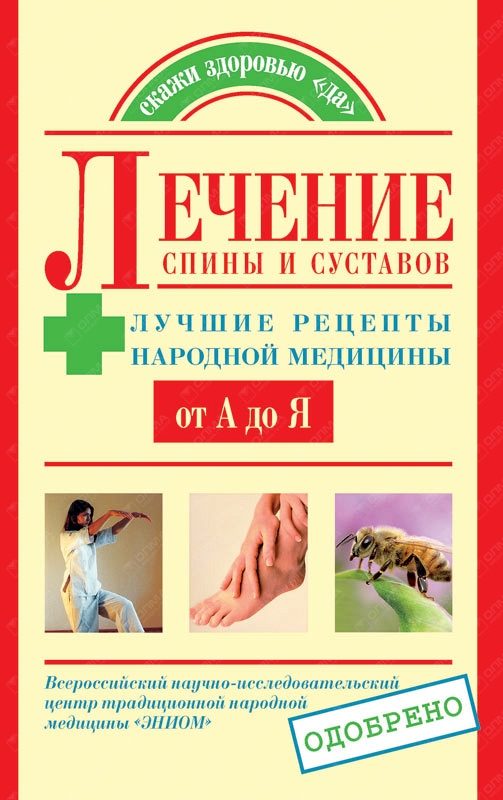 Обложка книги «Лечение спины и суставов. Лучшие рецепты народной медицины от А до Я»