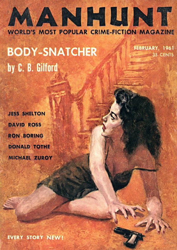 Обложка книги «Manhunt. Volume 9, Number 1, February 1961»
