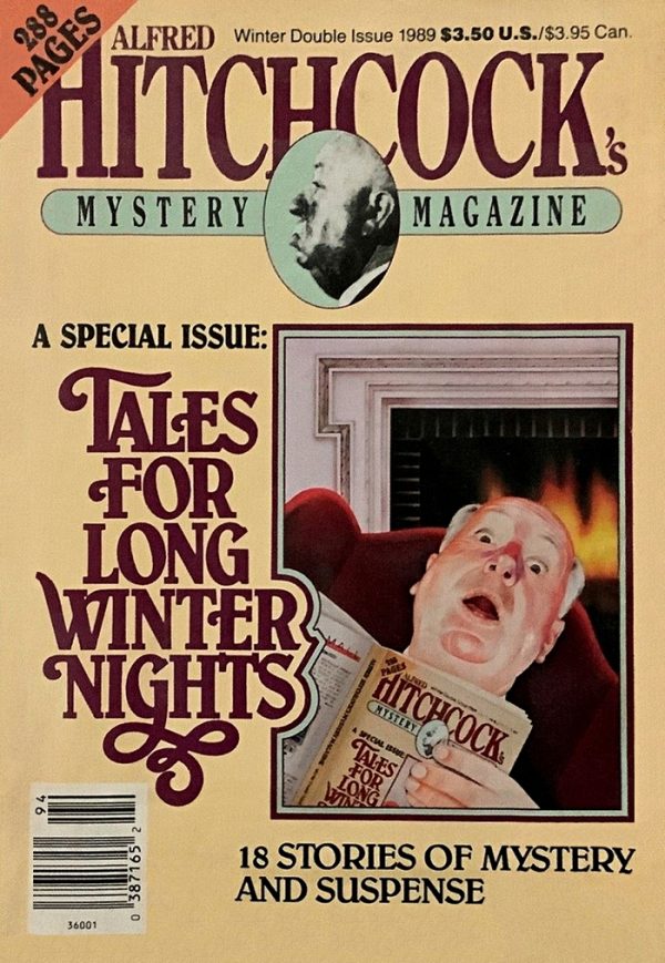 Обложка книги «Alfred Hitchcock’s Mystery Magazine. Vol. 34, No. 13 & 14, Winter 1989»