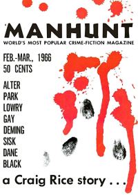 Обложка книги «Manhunt. Volume 14, Number 1, February/March, 1966»