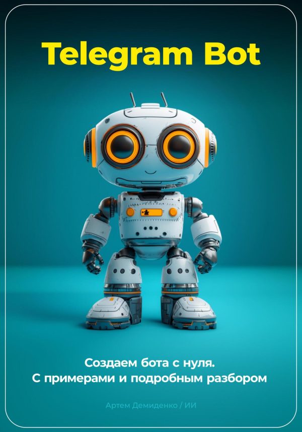 Обложка книги «Telegram Bot. Создаем бота с нуля. С примерами и подробным разбором кода.»