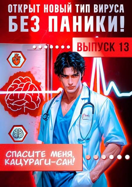 Обложка книги «Спасите меня, Кацураги-сан! Том 13»