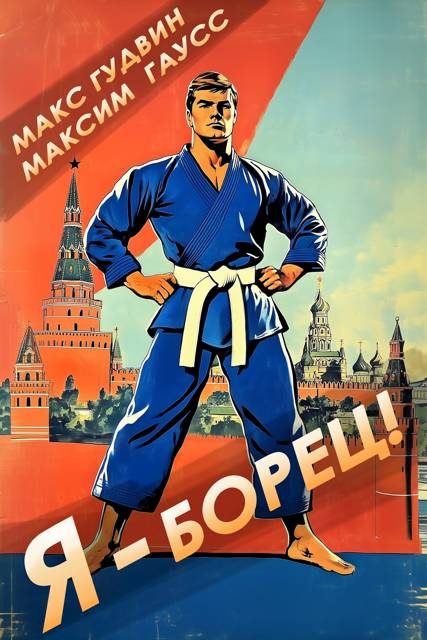 Обложка книги «Я – борец! Назад в СССР. Книга 1»