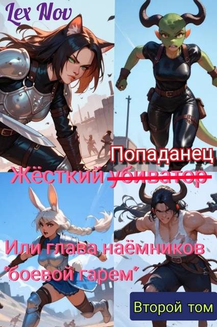 Обложка книги «Жёсткий Попаданец, или глава наёмников "боевой гарем". Том 2»