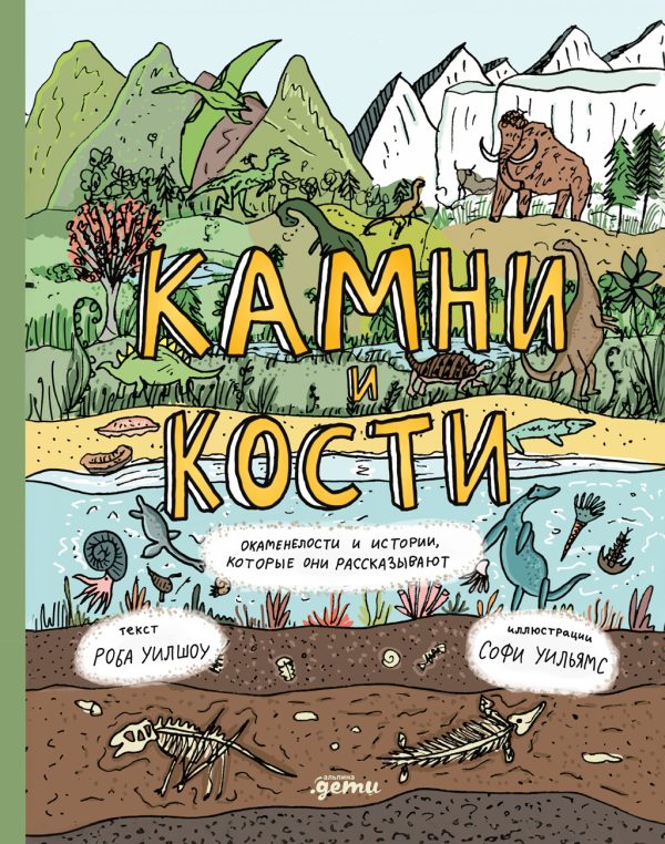 Обложка книги «Камни и кости: Окаменелости и истории, которые они рассказывают»