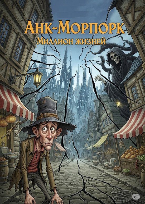 Обложка книги «Анк-Морпорк: Миллион Жизней»