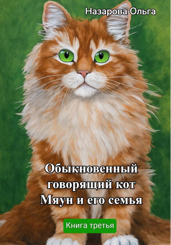 Обложка книги «Обыкновенный говорящий кот Мяун и его семья»