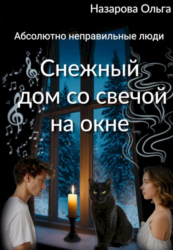Обложка книги «Снежный дом со свечой на окне»