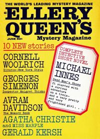 Обложка книги «Ellery Queen’s Mystery Magazine. Vol. 49, No. 6. Whole No. 283, June 1967»