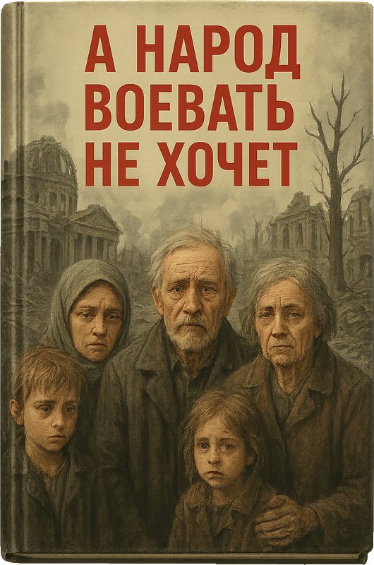 Обложка книги «А народ воевать не хочет»