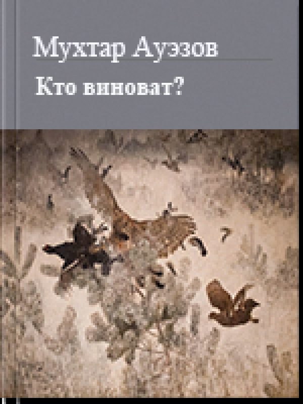 Обложка книги «Кто виноват»
