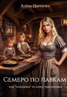 Обложка книги «Семеро по лавкам, или "попаданка" во вдову трактирщика»