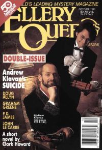 Обложка книги «Ellery Queen’s Mystery Magazine. Vol. 98, No. 4 & 5. Whole No. 588 & 589, October 1991»