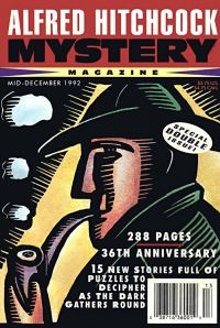 Обложка книги «Alfred Hitchcock Mystery Magazine. Vol. 37, No. 13, Mid-December 1992»