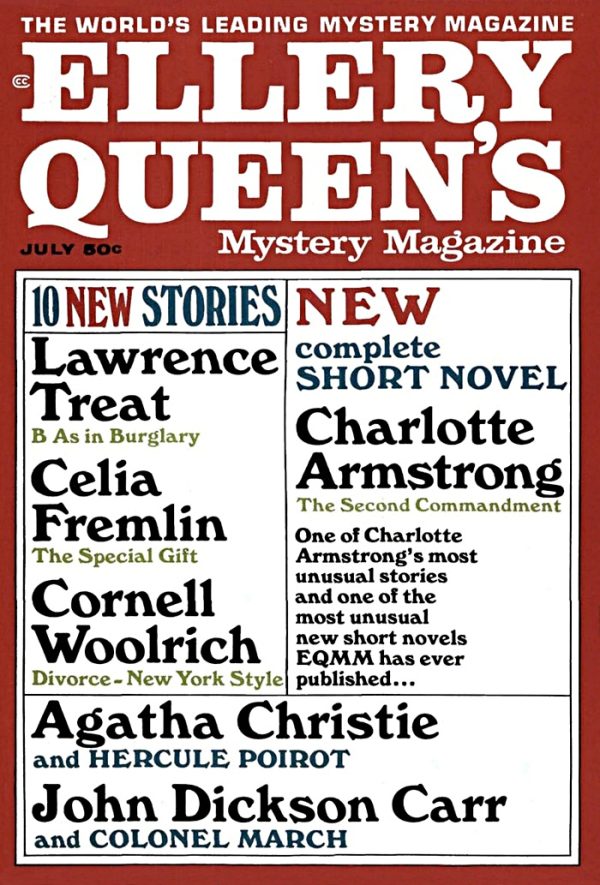 Обложка книги «Ellery Queen’s Mystery Magazine. Vol. 50, No. 1. Whole No. 284, July 1967»
