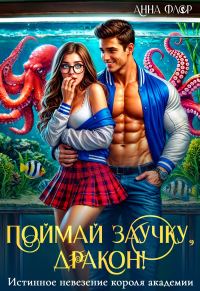 Обложка книги «Поймай заучку, дракон! Истинное невезение короля академии»
