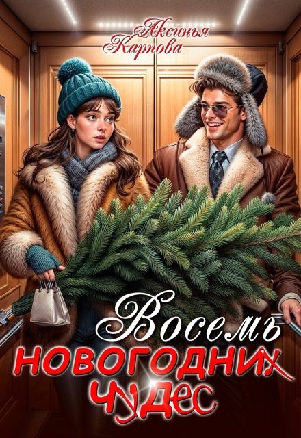Обложка книги «Восемь новогодних чудес»
