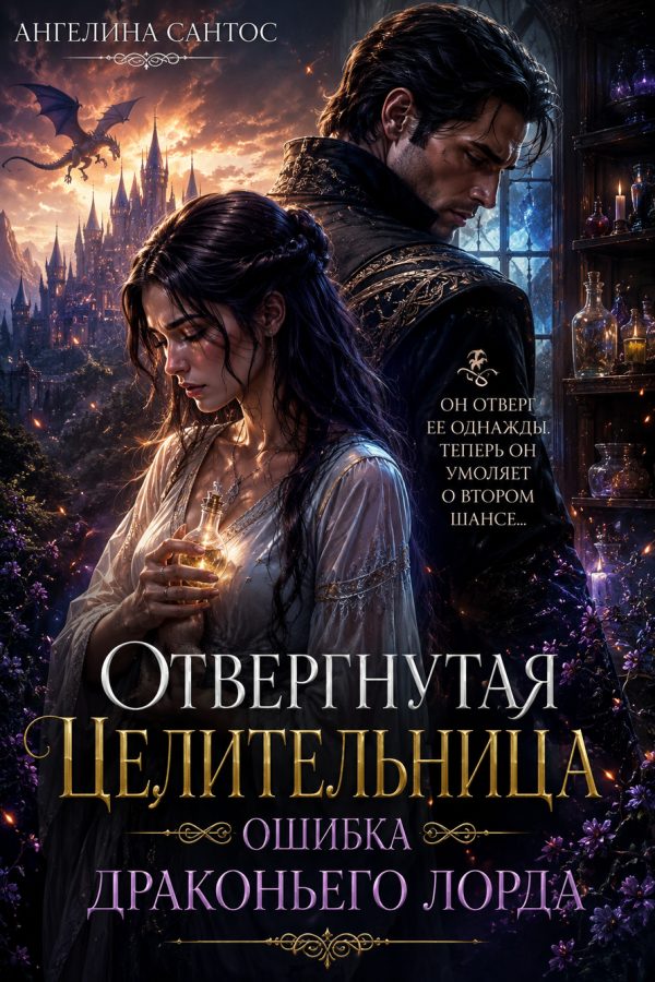 Обложка книги «Отвергнутая целительница. Ошибка драконьего лорда»