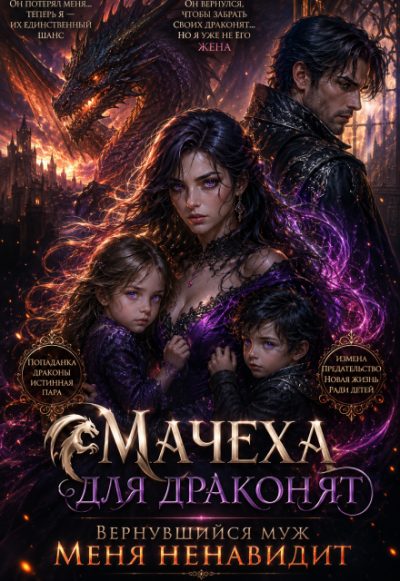 Обложка книги «Мачеха для драконят. Вернувшийся муж меня ненавидит»