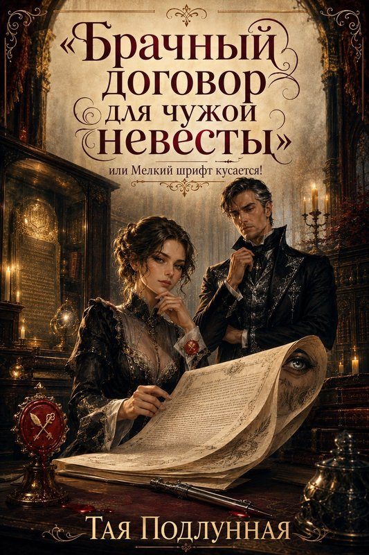 Обложка книги «Брачный договор для чужой невесты, или Мелкий шрифт кусается!»