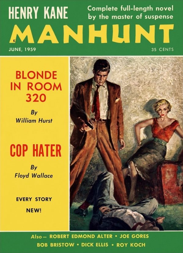 Обложка книги «Manhunt. Volume 7, Number 3, June 1959»