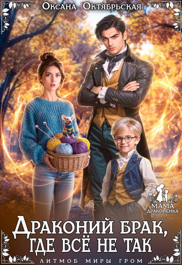Обложка книги «Драконий брак, где всё не так»