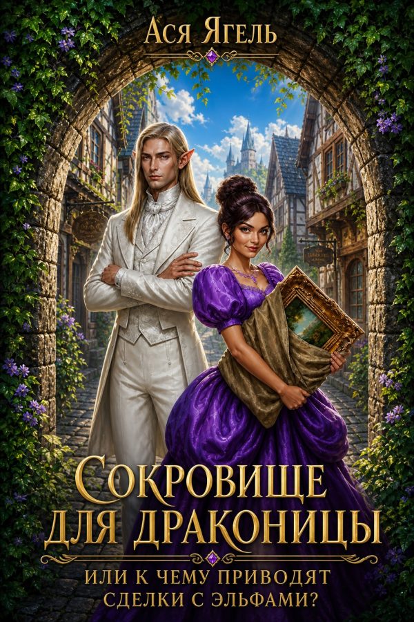 Обложка книги «Сокровище для драконицы, или к чему приводят сделки с эльфами?»