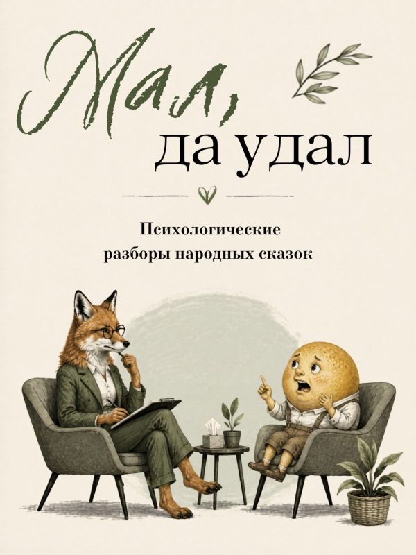 Обложка книги «Мал, да удал. Сборник народных сказок с психологическими разборами»