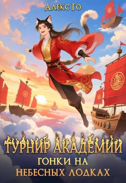 Обложка книги «Турнир академии. Гонки на небесных лодках»
