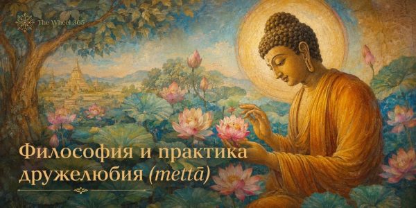 Обложка книги «Философия и практика дружелюбия (mettā)»